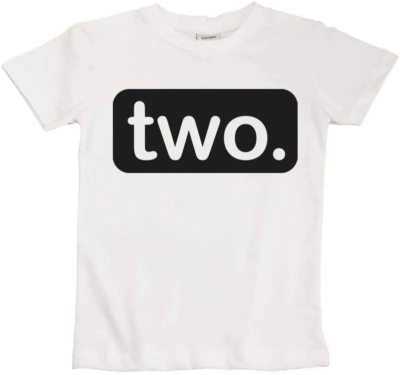 2nd Birthday Shirt boy 2 Year Old Toddler Kids Outfit Second Two t-Shirt Party