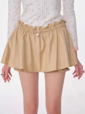 A-Line Fluffy Ruffle Skirt Pants【s0000007140】