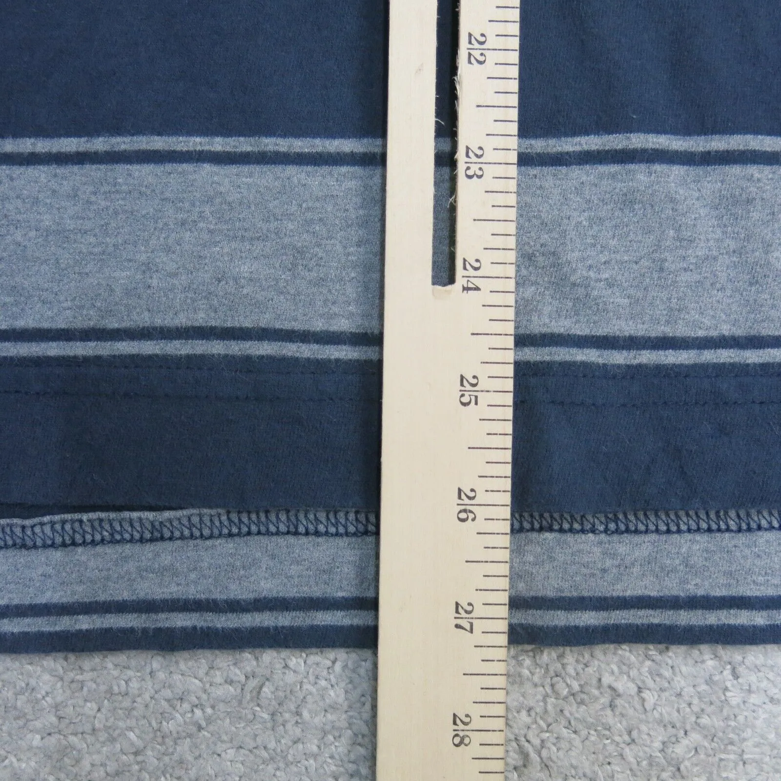 Abercrombie & Fitch Mens Striped Golf Polo Shirt Short Sleeve Blue Gray SZ Small