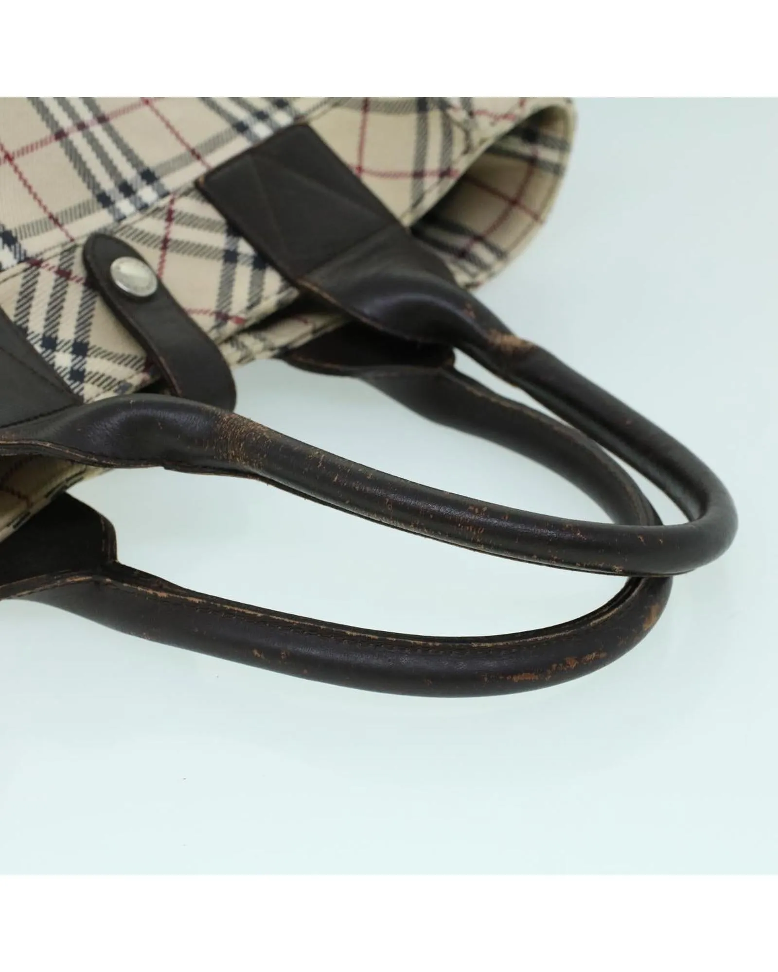 Authentic Burberry Canvas Leather Handbag