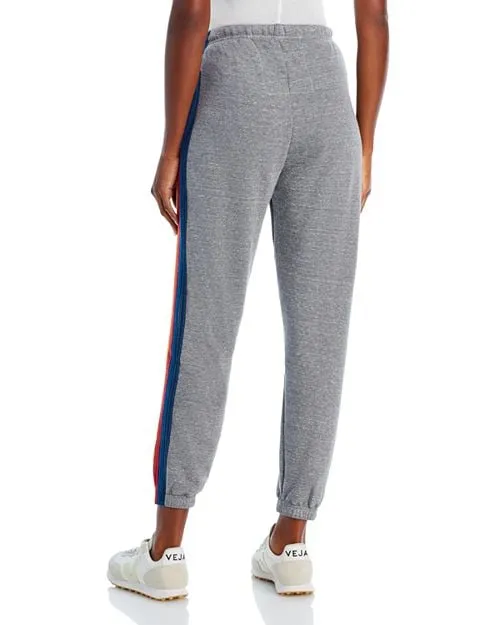 Aviator Nation Rainbow Striped Sweatpants - Gray