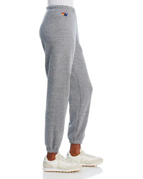 Aviator Nation Rainbow Striped Sweatpants - Gray