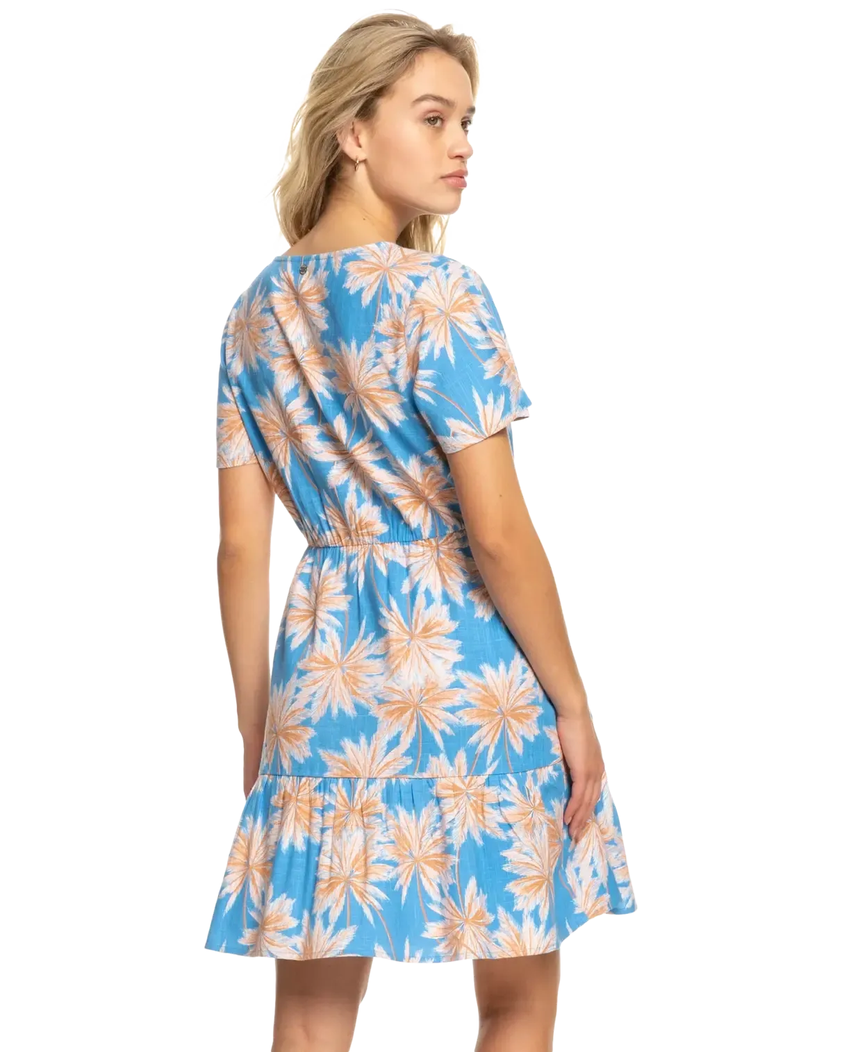 Bikini Party Dress in Azure Blue Palm Island
