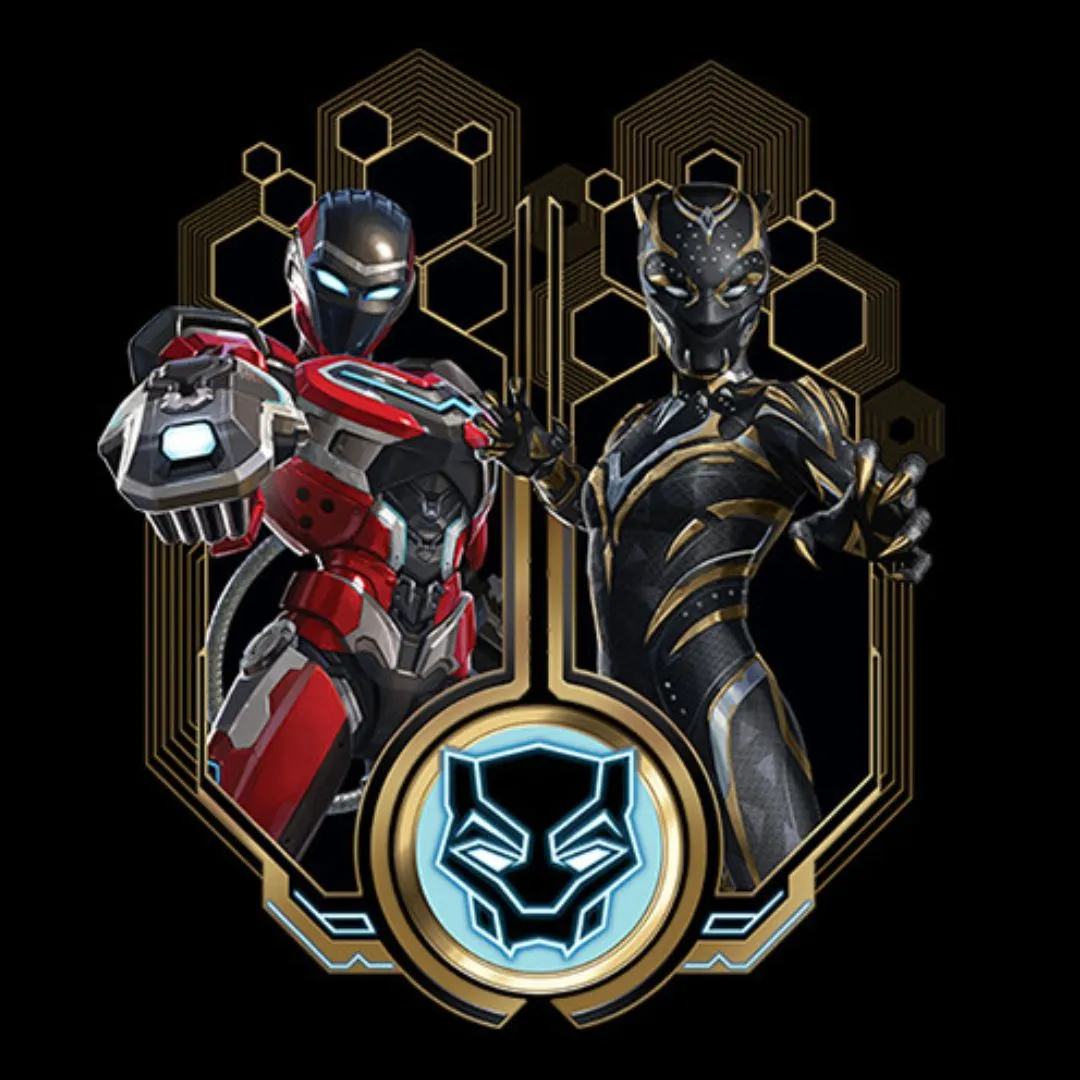 Black Panther With Ironheart T-Shirt