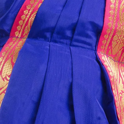 Blue Bharatnatyam Dance Dress