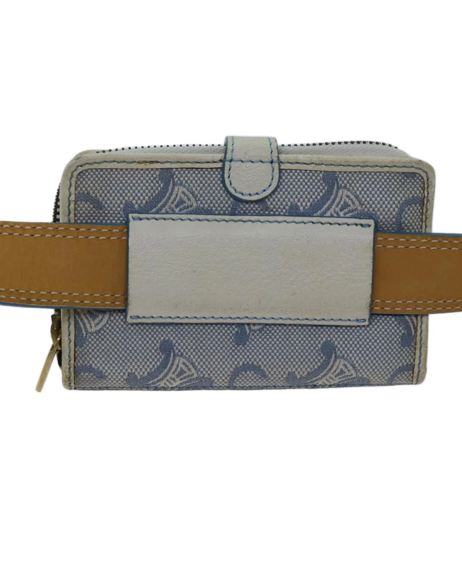 Blue Canvas Waist Bag with Macadam Print and Dust Bag - Rank C