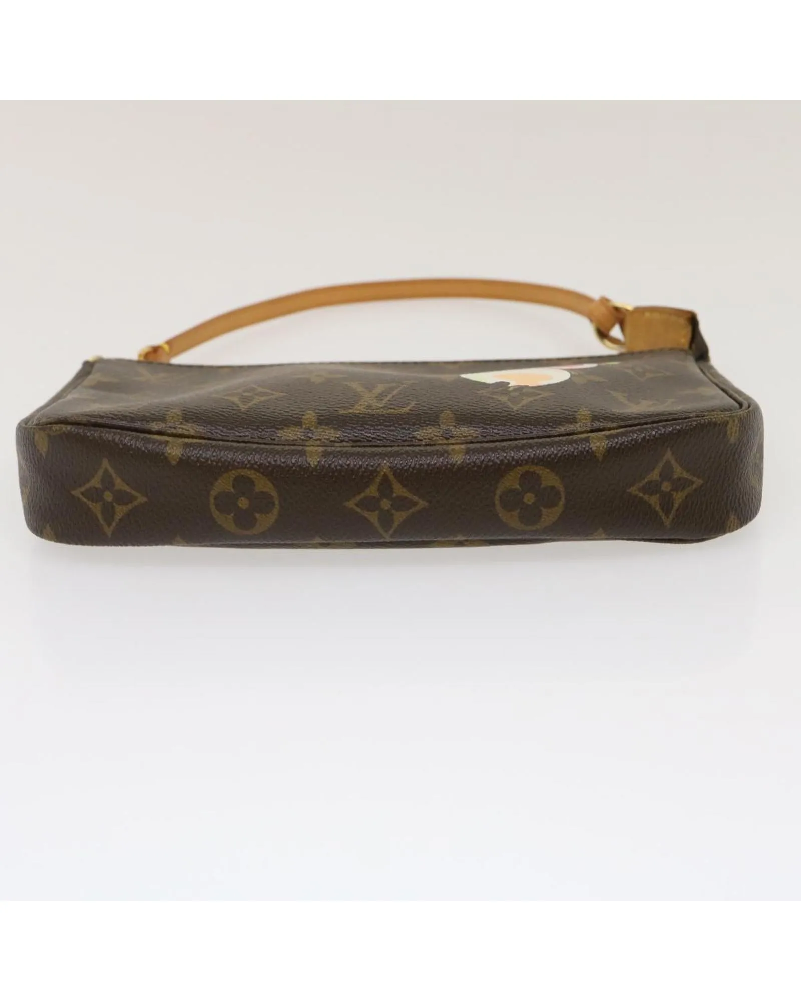 Blue Christian Dior Canvas Shoulder Bag