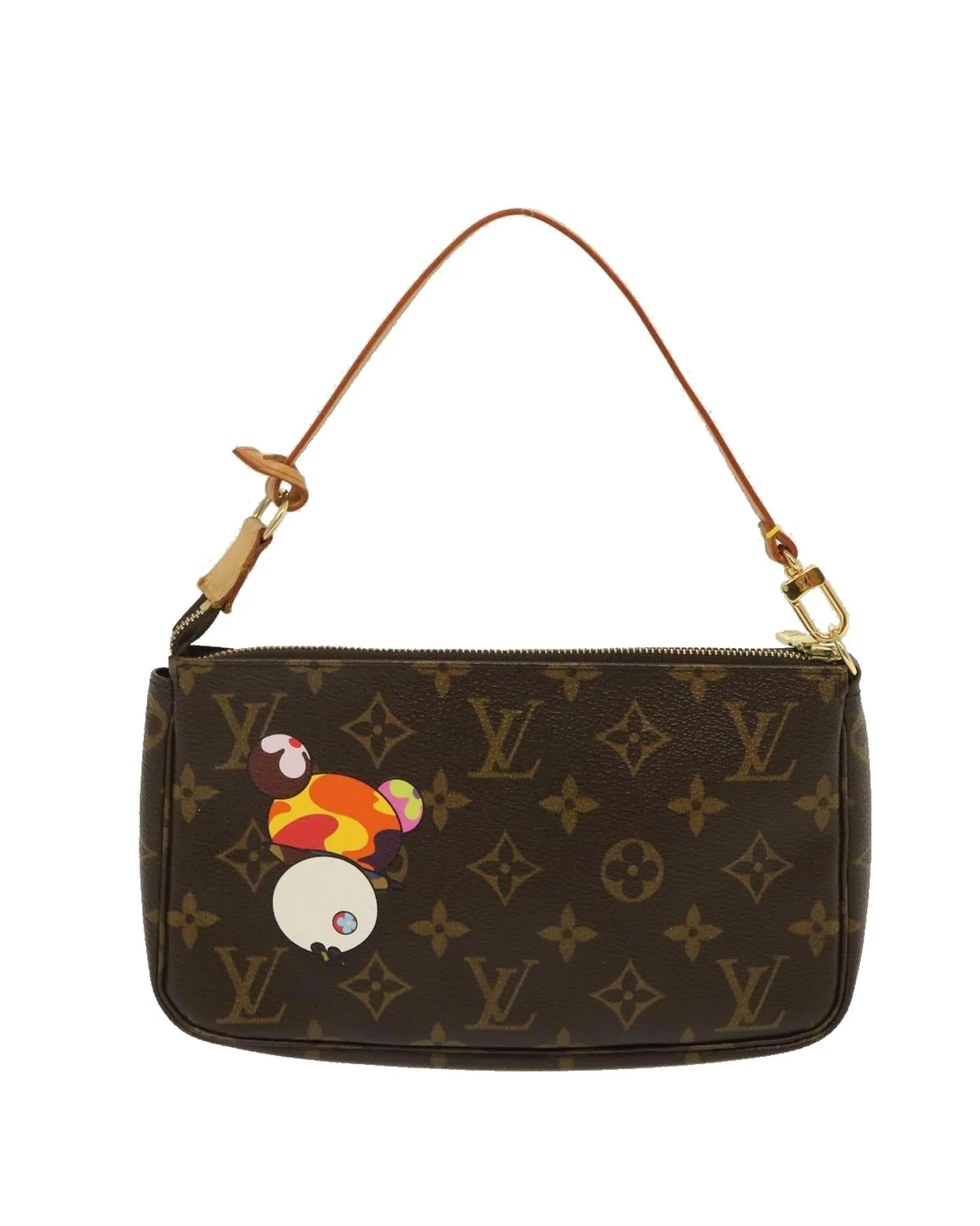 Blue Christian Dior Canvas Shoulder Bag