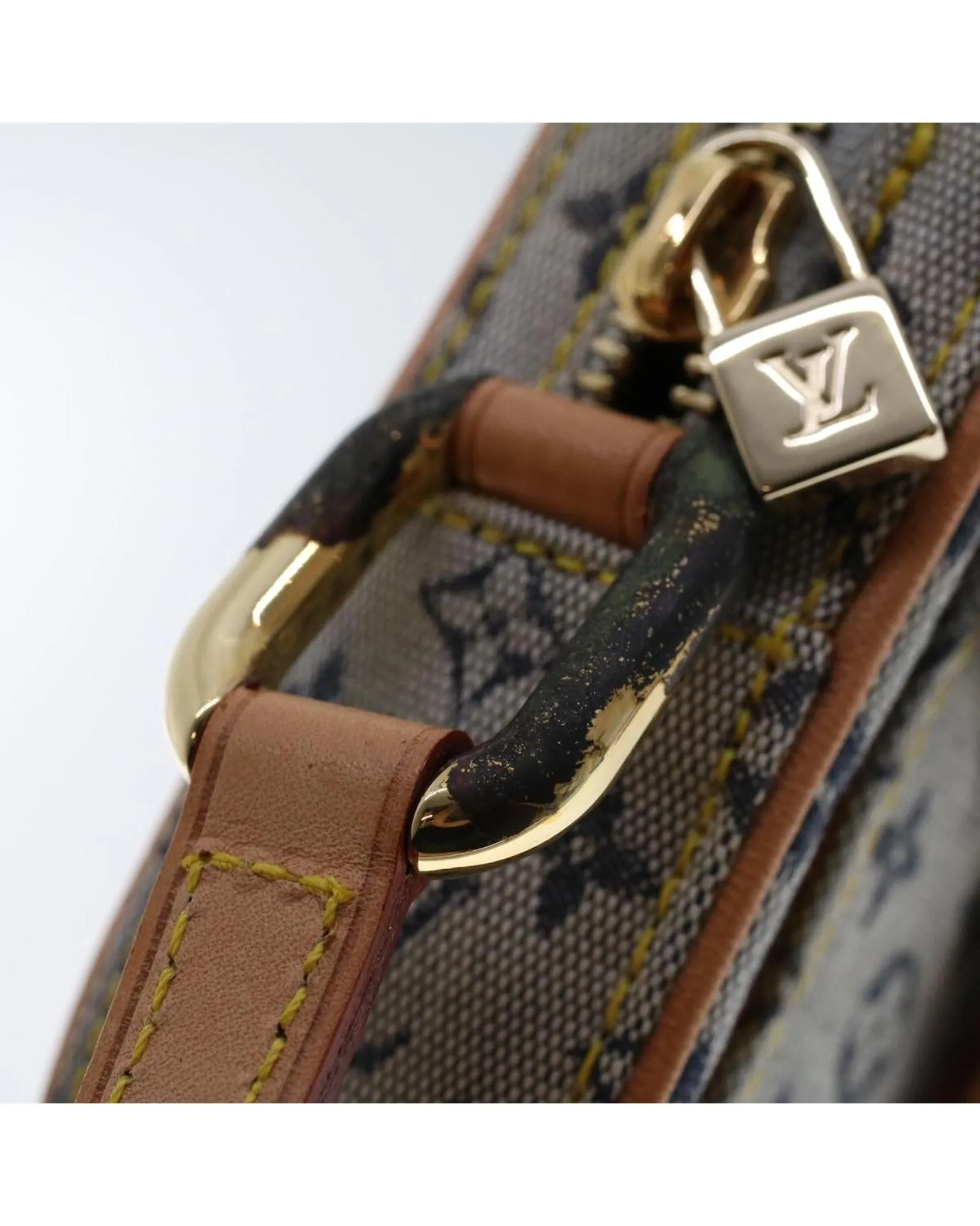 Blue Monogram Mini Shoulder Bag with Dust Bag and Box