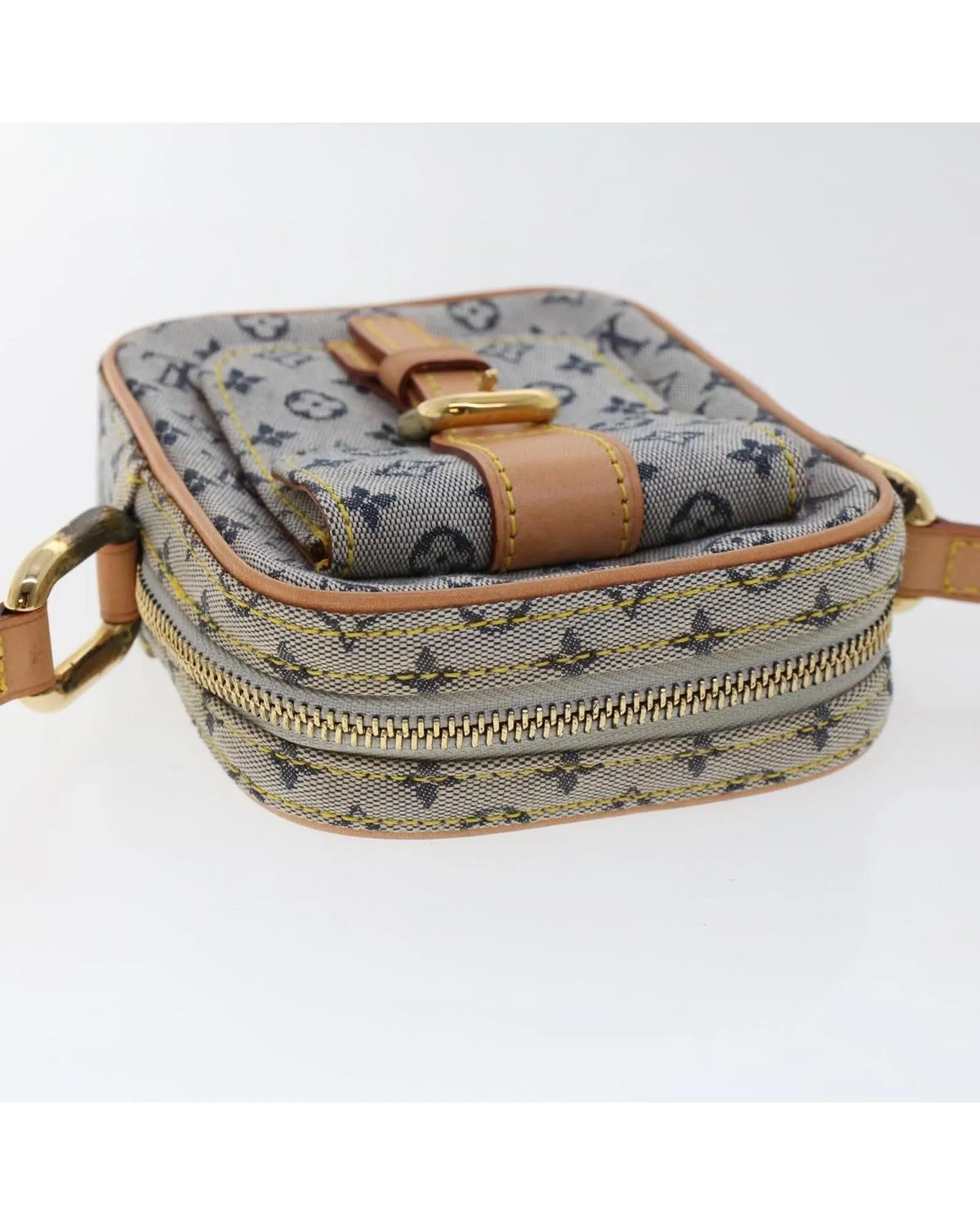 Blue Monogram Mini Shoulder Bag with Dust Bag and Box