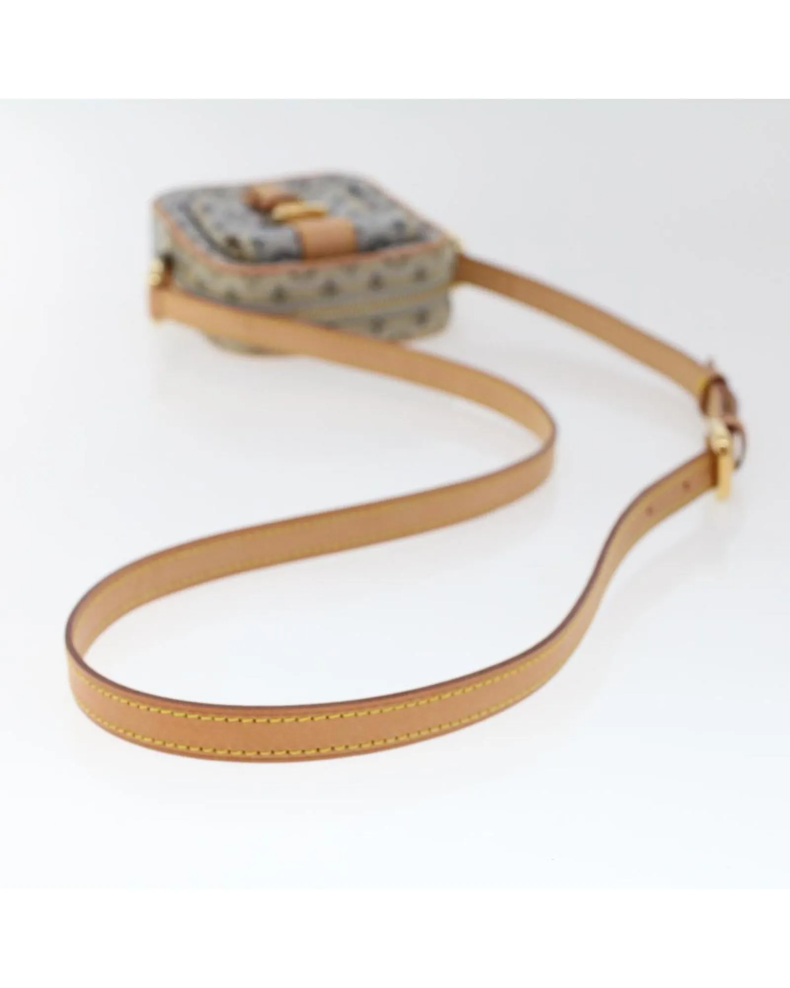 Blue Monogram Mini Shoulder Bag with Dust Bag and Box