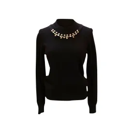 Comme des Garçons Pearl and Crystal Embellished Sweater