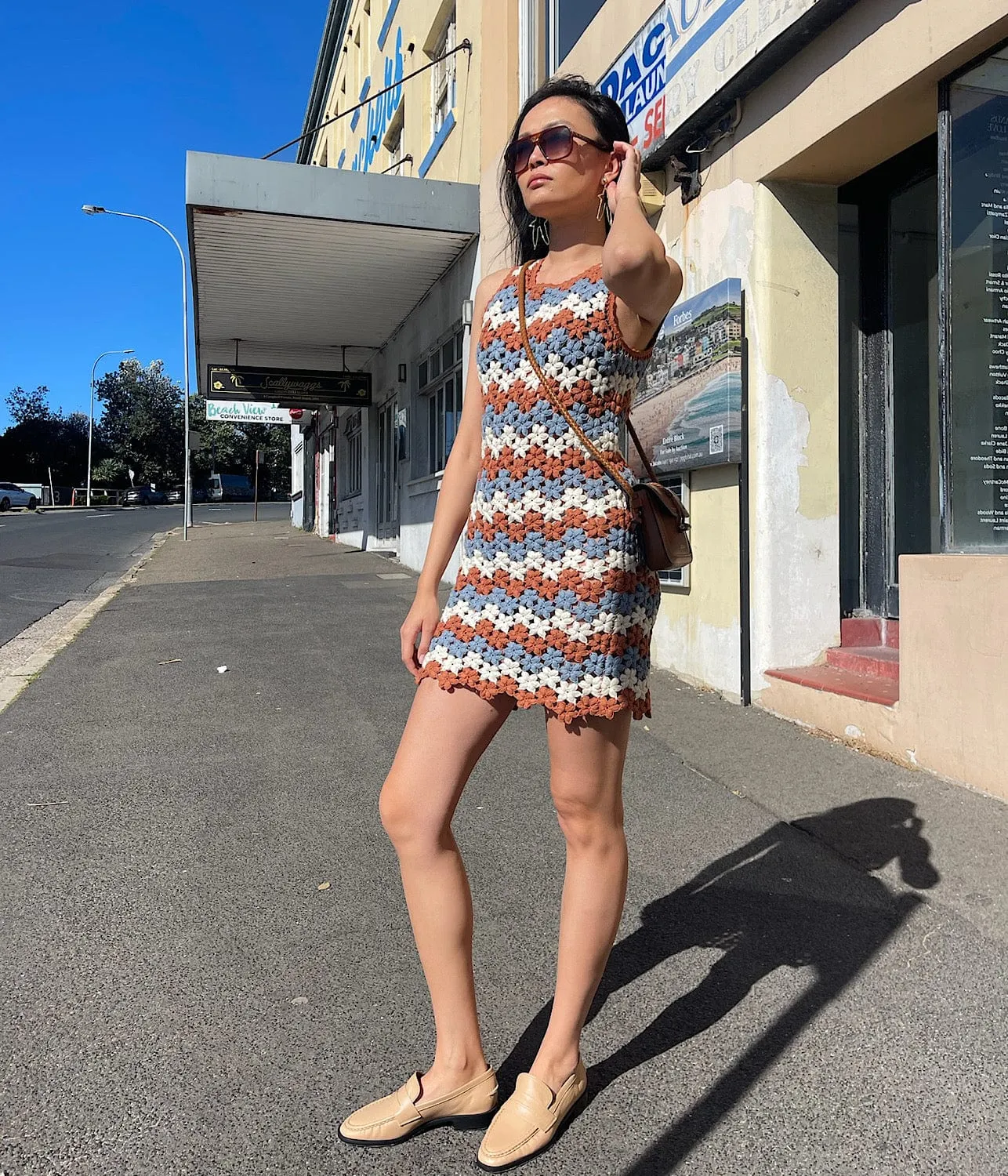 DAISY DRESS-TOBACCO