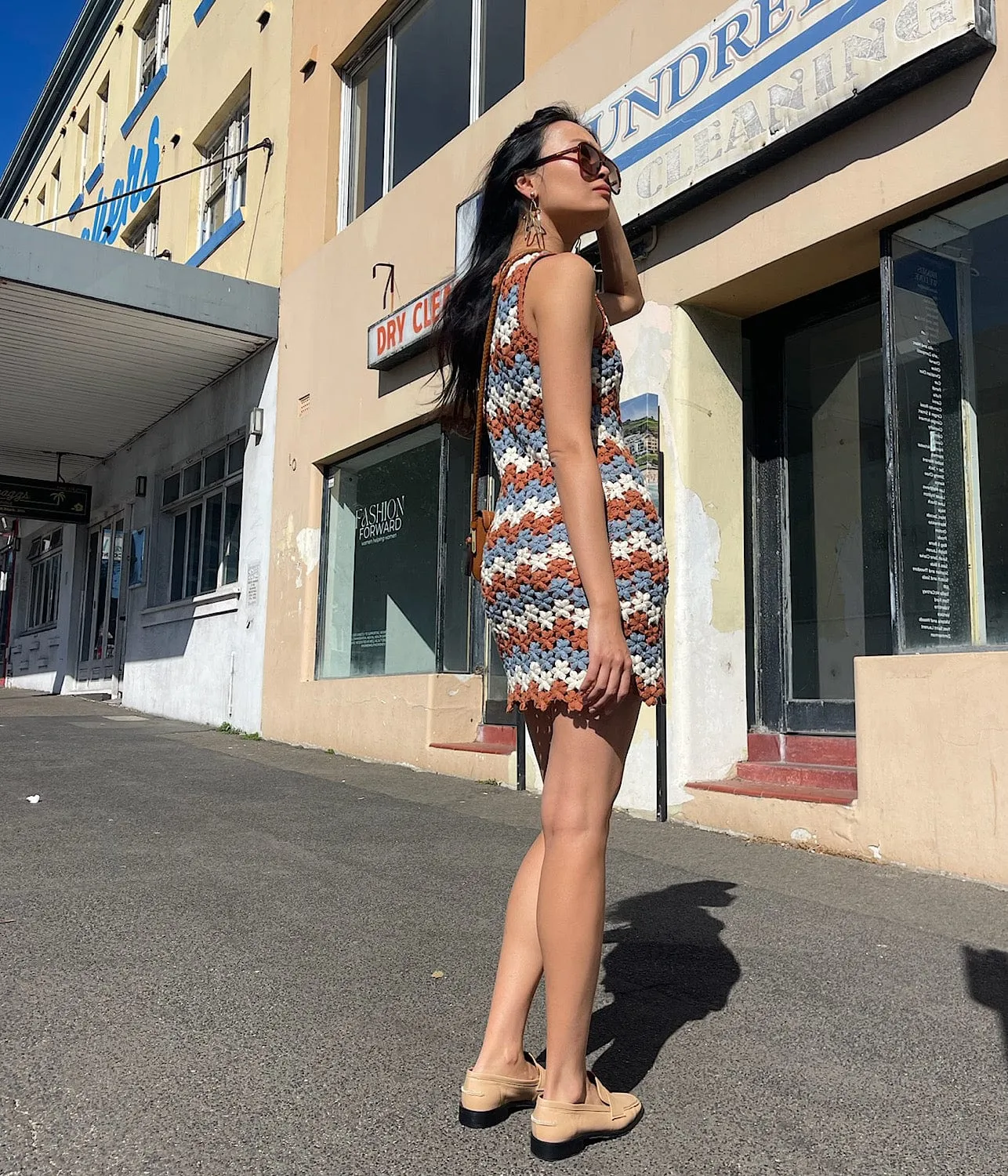 DAISY DRESS-TOBACCO