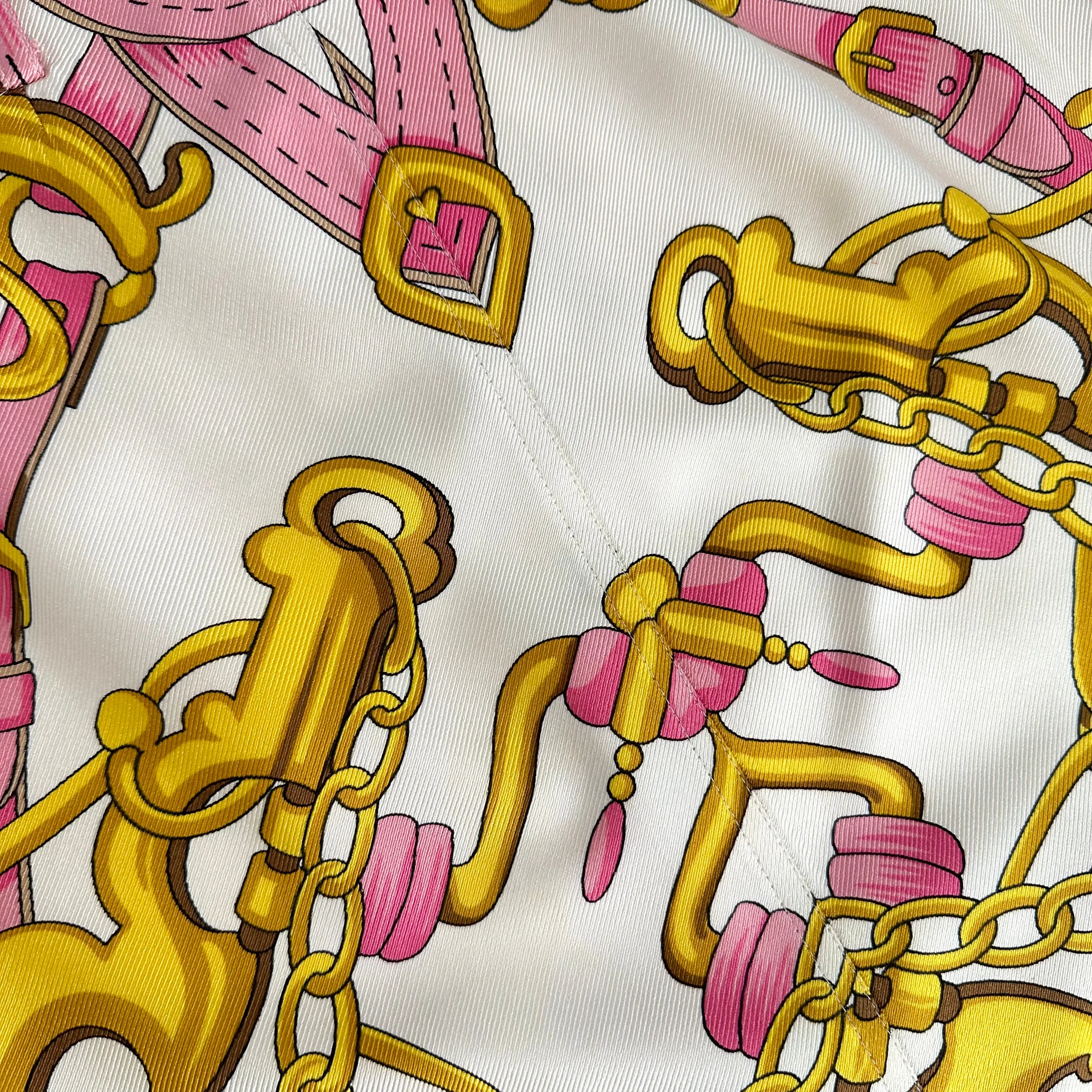 Dior S/S 2000 Pink Saddle Print Skirt