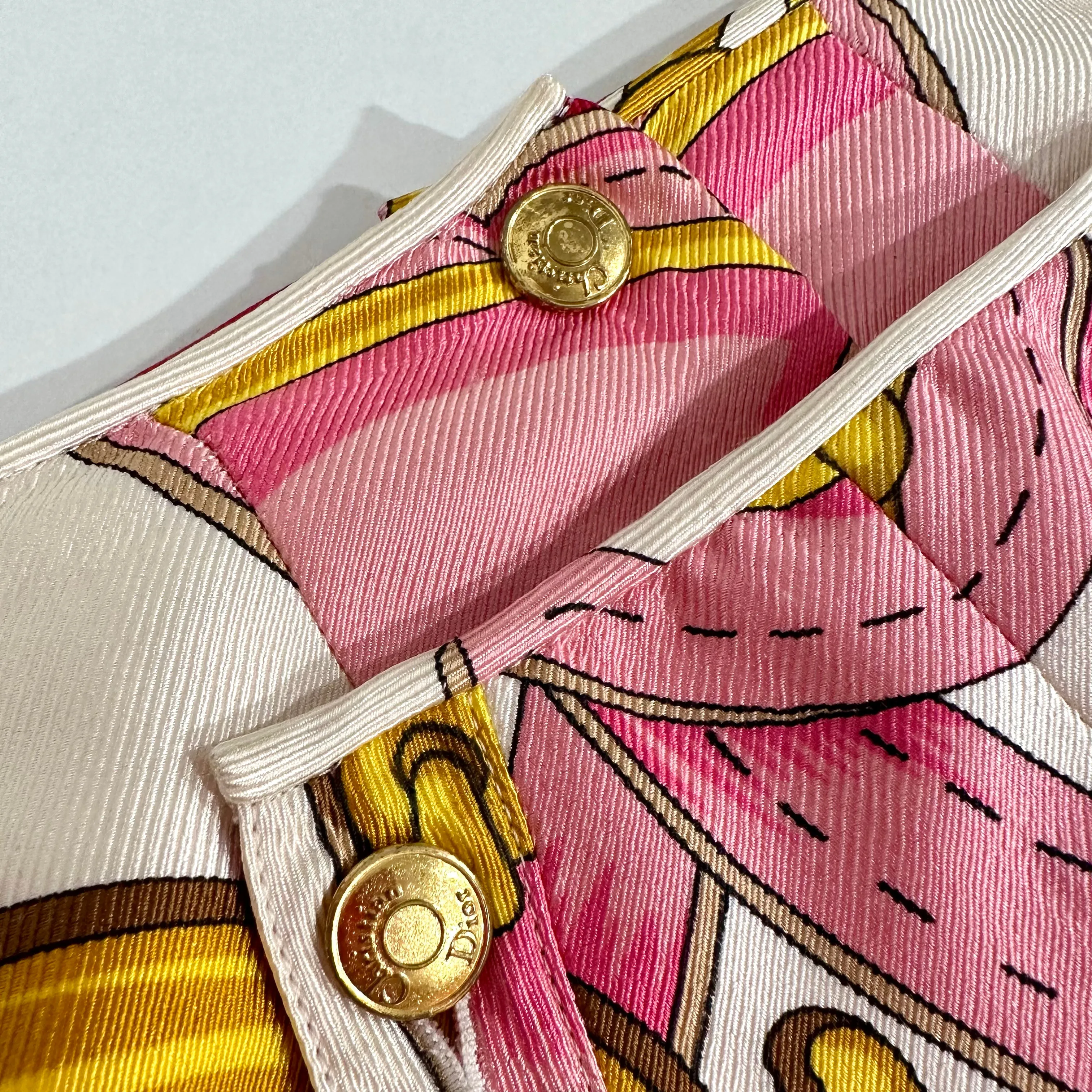 Dior S/S 2000 Pink Saddle Print Skirt
