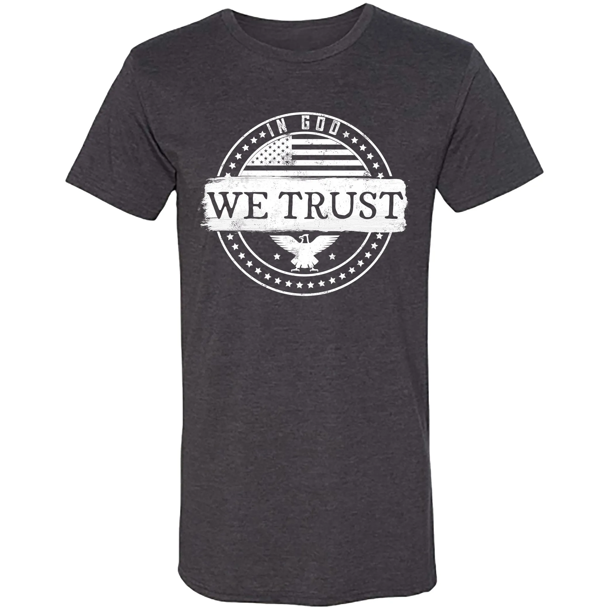 Gray Short Sleeve "In God We Trust" T-Shirt