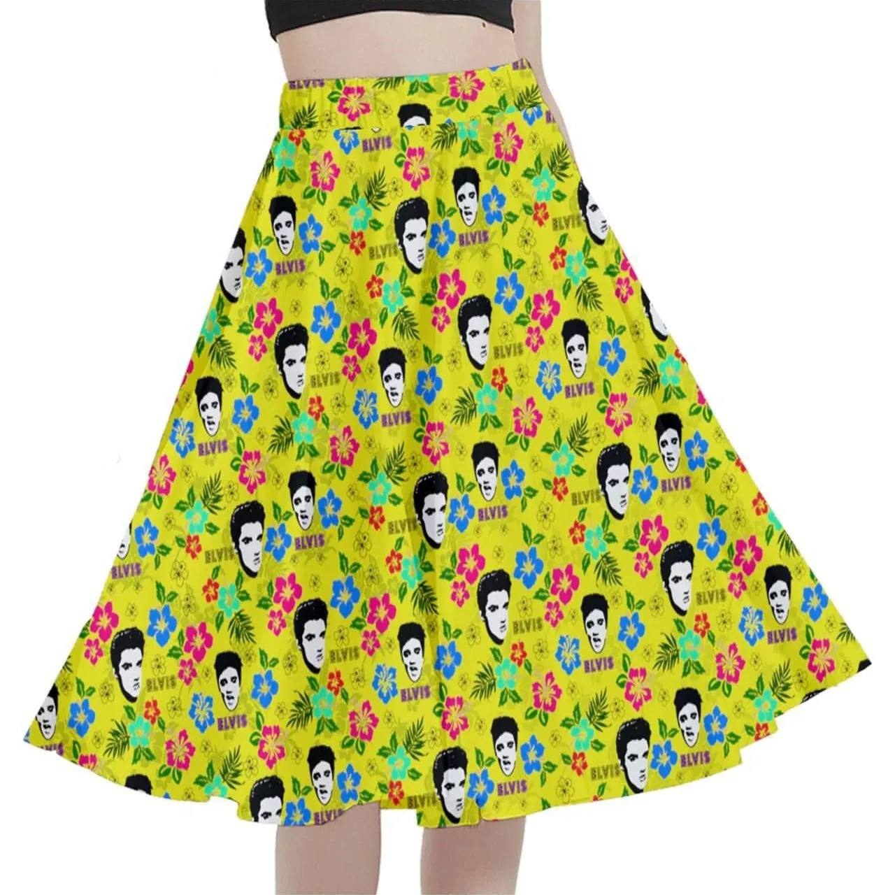 Hawaii Elvis Full Circle Skirt Various Colours