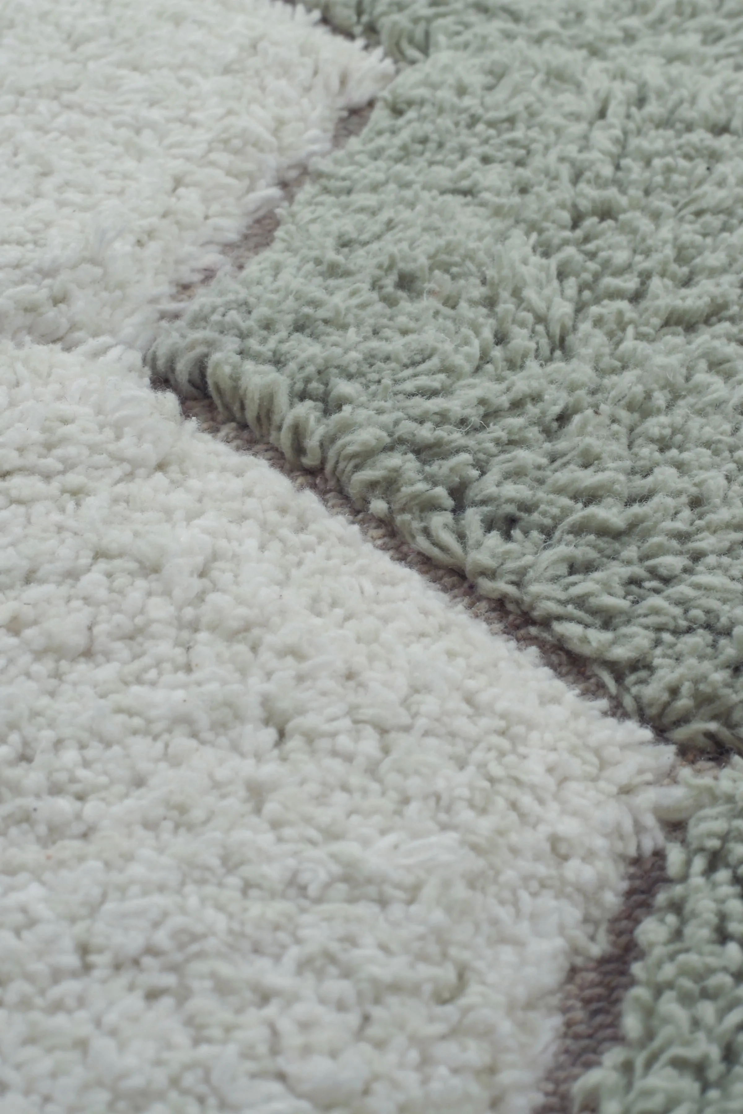 Lorena Canals Washable Rug Round Honeycomb Blue Sage