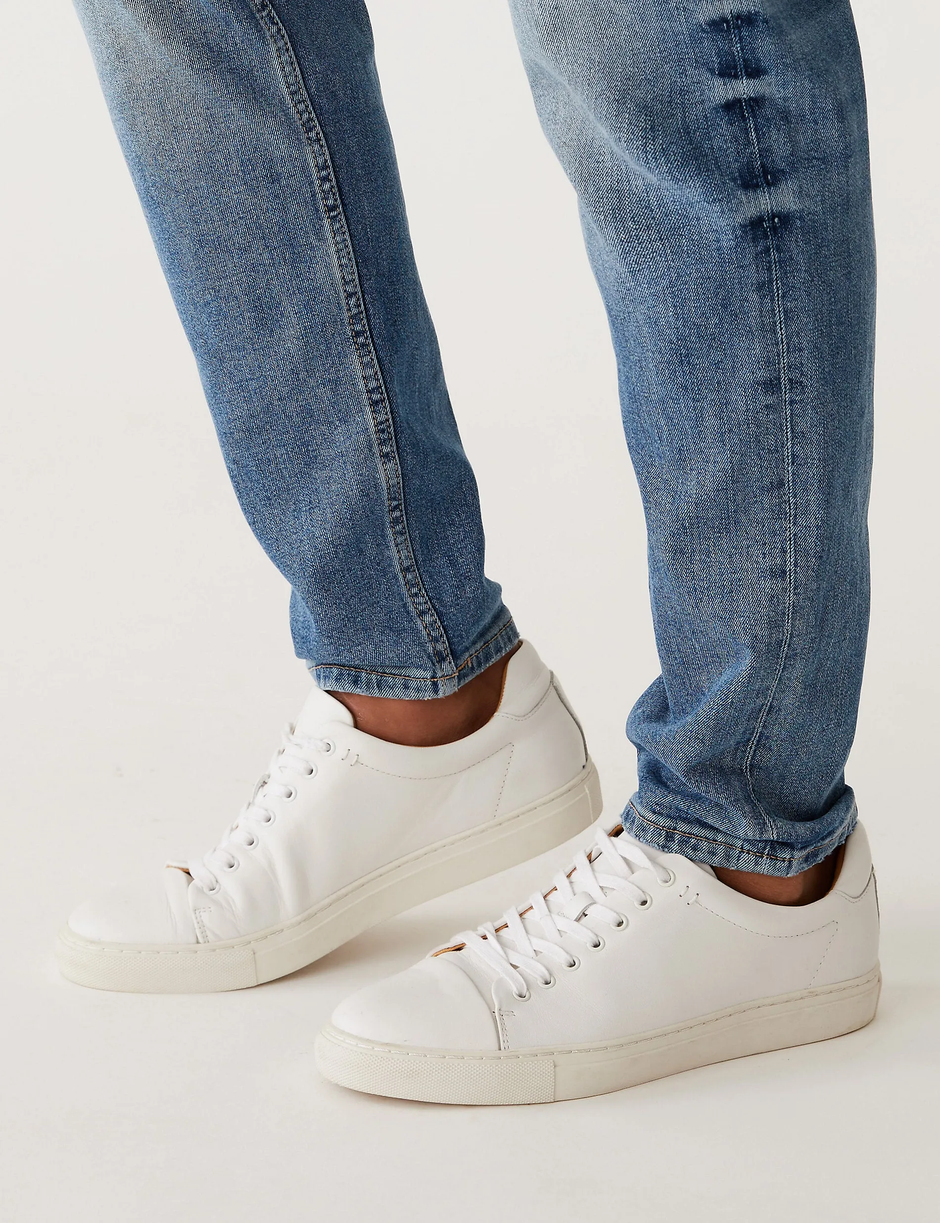 Marks & Spencer Vintage Stretch Slim Fit Jeans, Light Blue