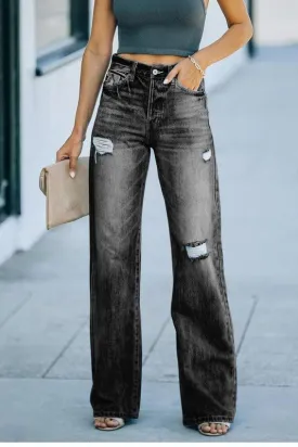 No Doubt Black Wide Leg Jeans