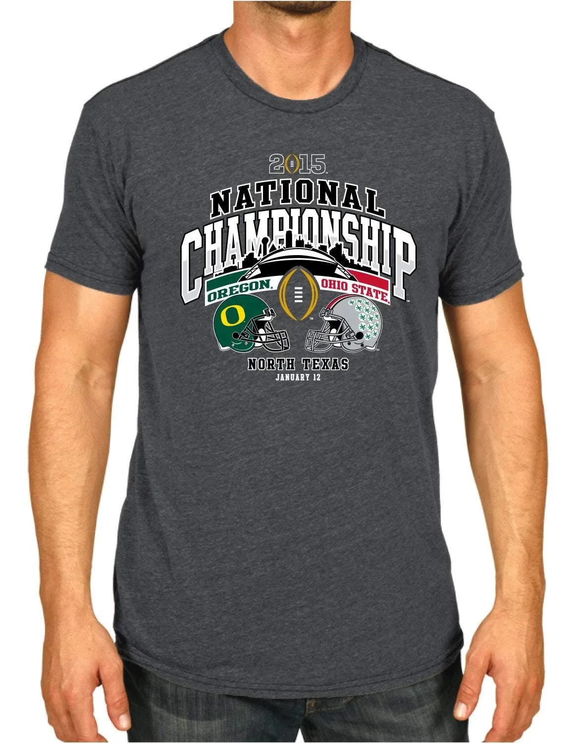 Ohio State Buckeyes Oregon Ducks 2015 Football National Champions Game T-Shirt