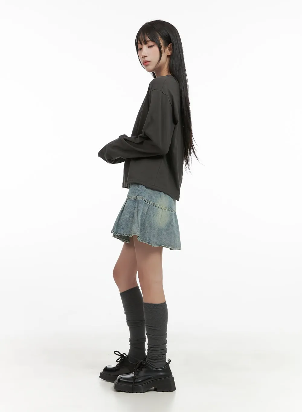 Oversized Graphic Cotton Long Sleeve CS403