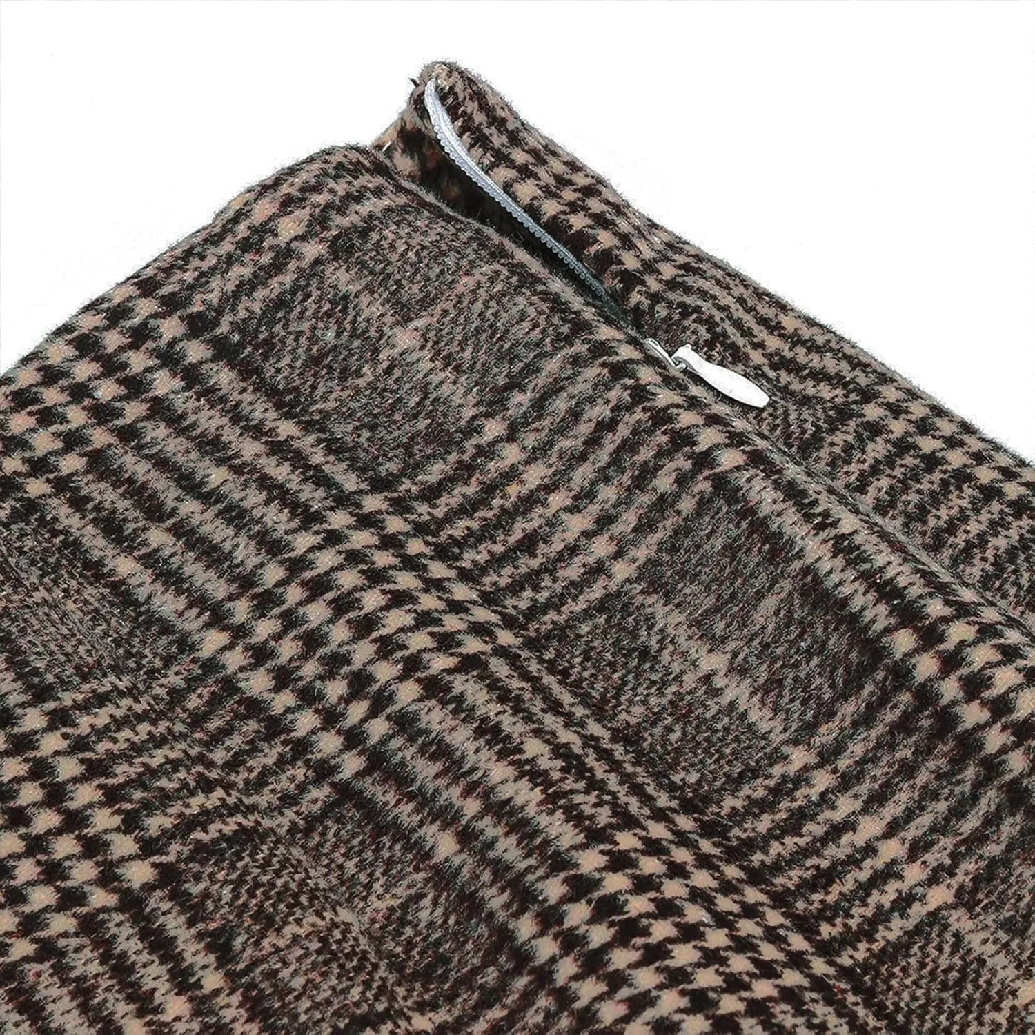 Plaid Mini Skirt for Women High Waist A Line Bodycon Pencil Fall Skirts Comfy Wool Mini Skirts Sexy Plaid Skirt