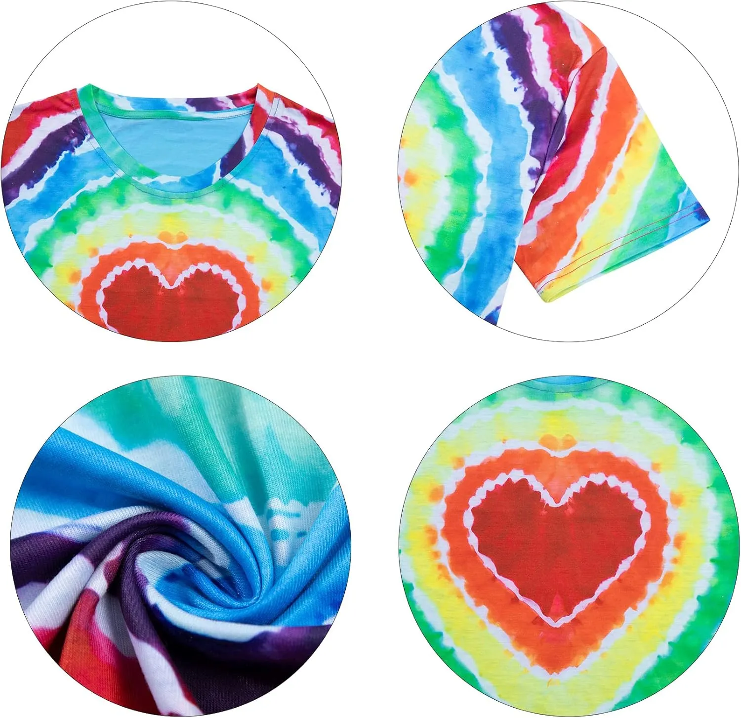 Pride Shirt Women LGBTQ Equality Shirts Rainbow Shirt Heart Graphic Tees Casual Summer Short Sleeve Tops