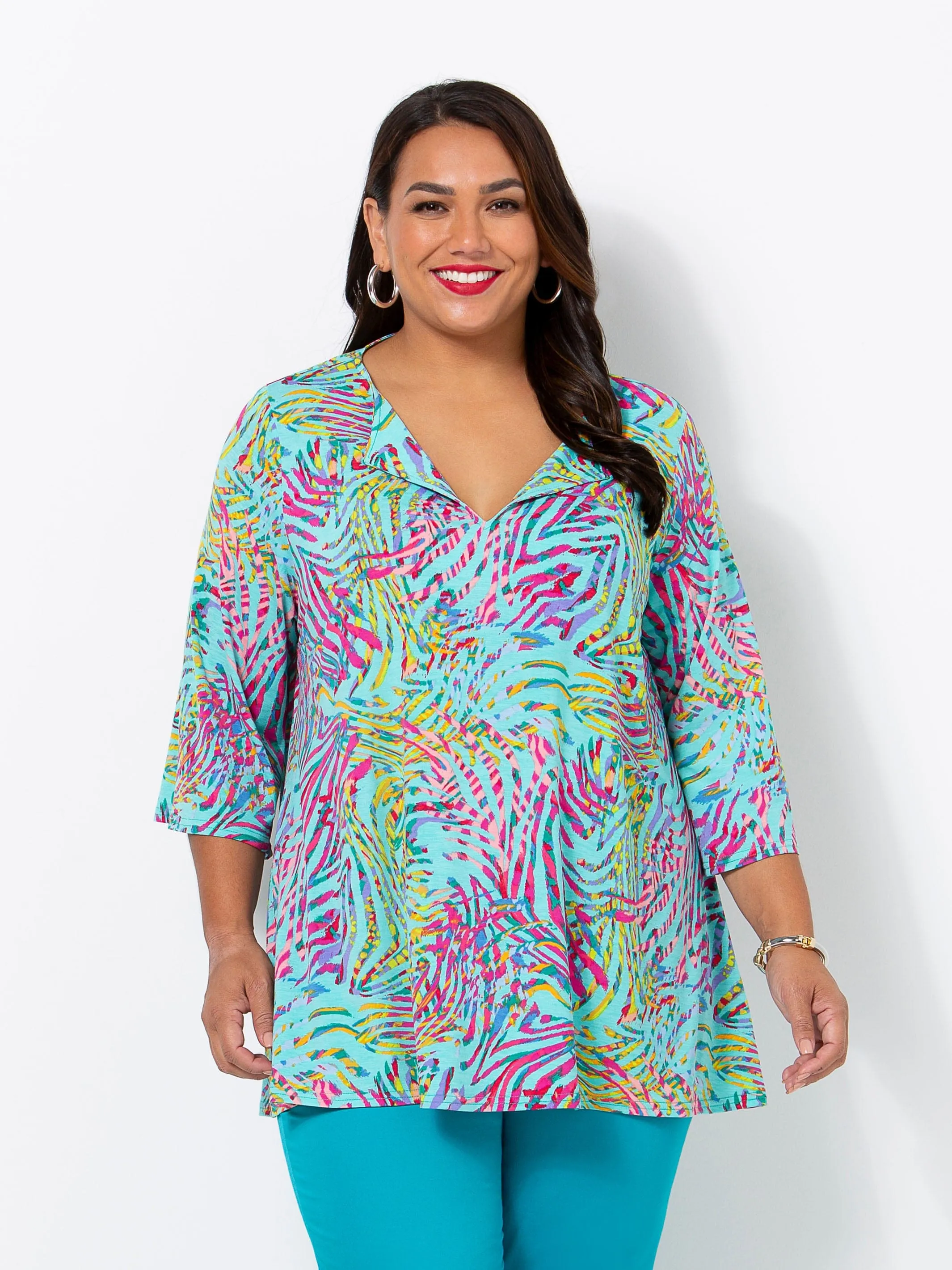 Seafoam Calypso Floaty Sleeve Top