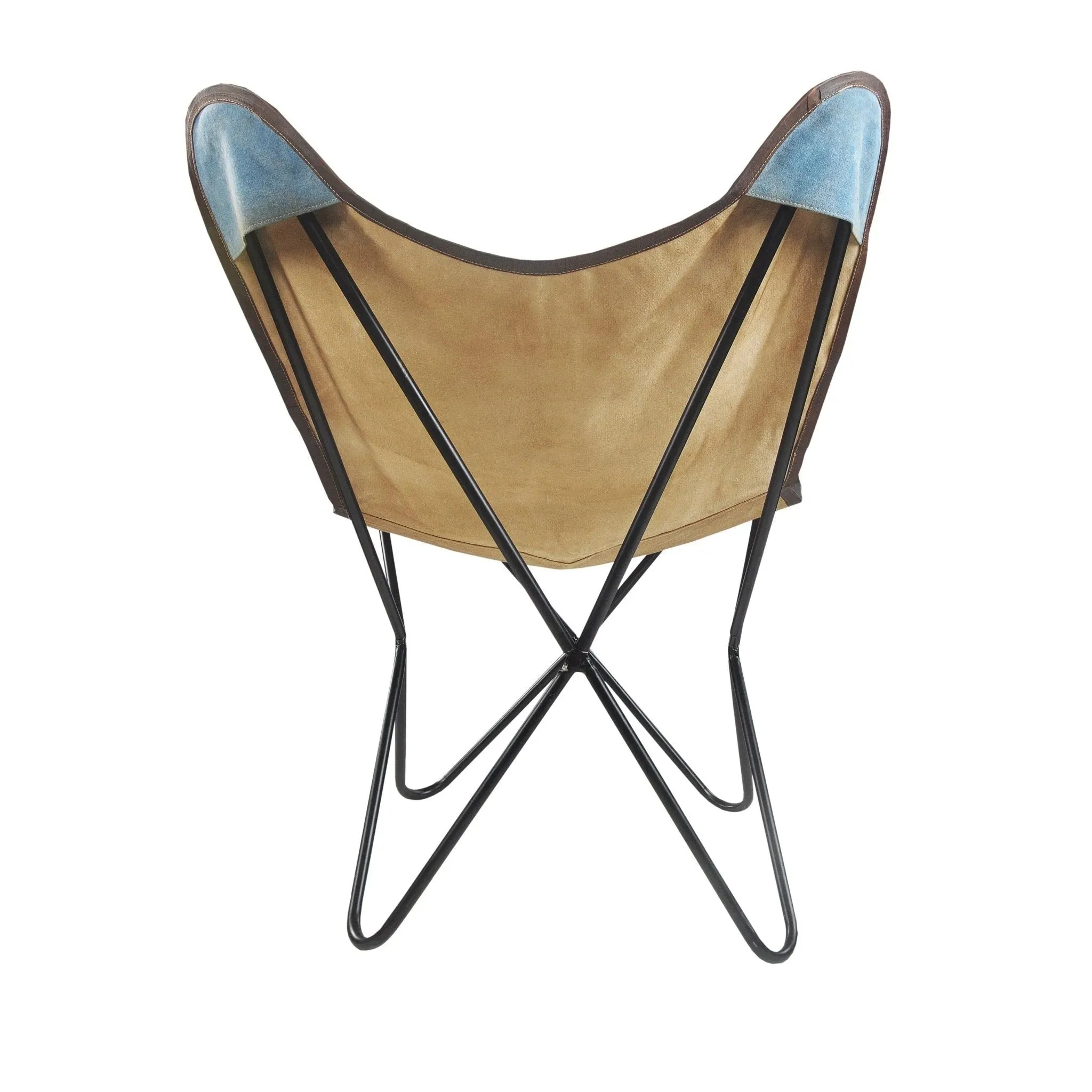 Slingback Butterfly 35009MLT Blue/Brown Accent Chair