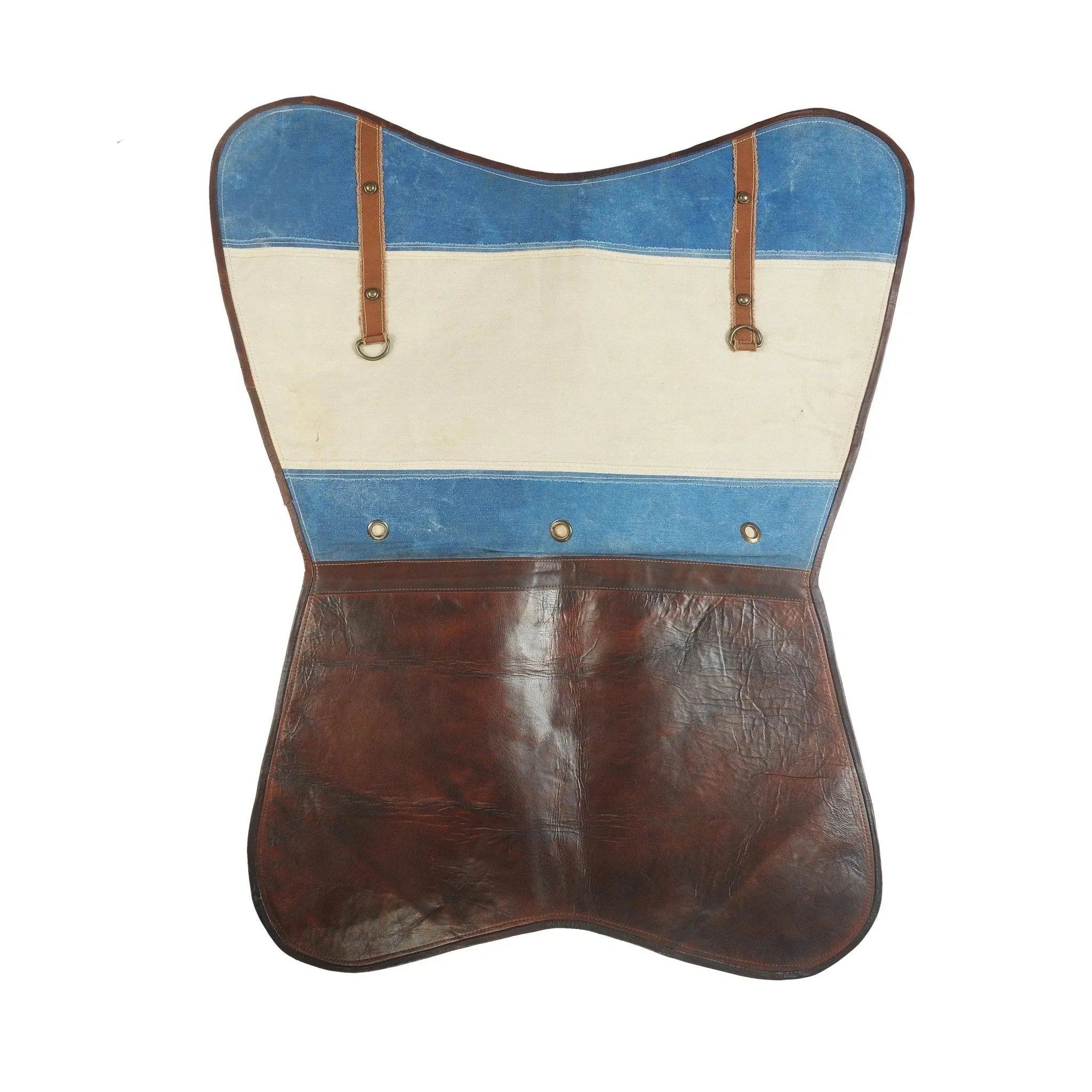 Slingback Butterfly 35009MLT Blue/Brown Accent Chair