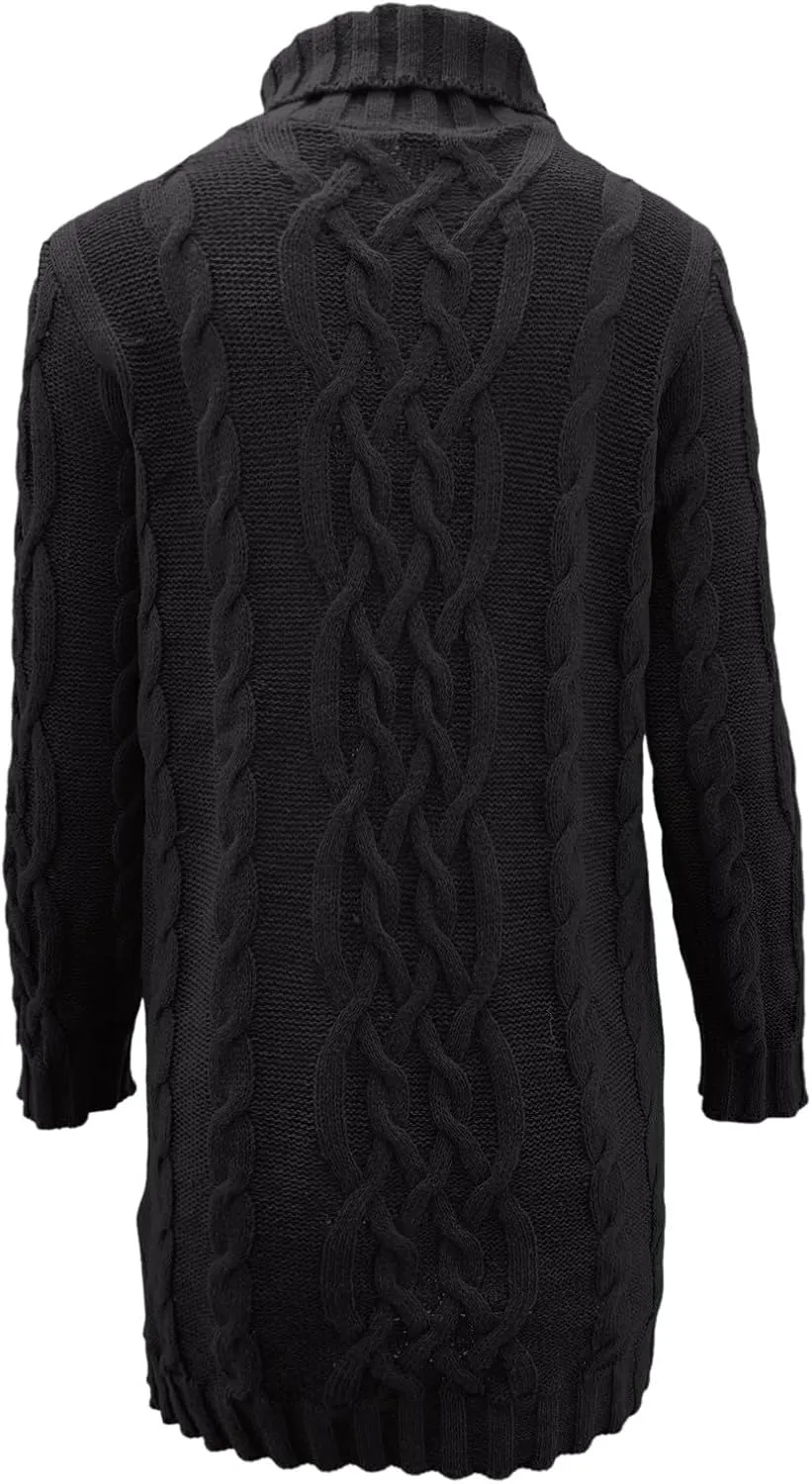 Sweater Dress for Women Oversized Crewneck Long Sleeve Mini Dress Solid Chunky Knit Sweater 2024 Fall Winter Pullover