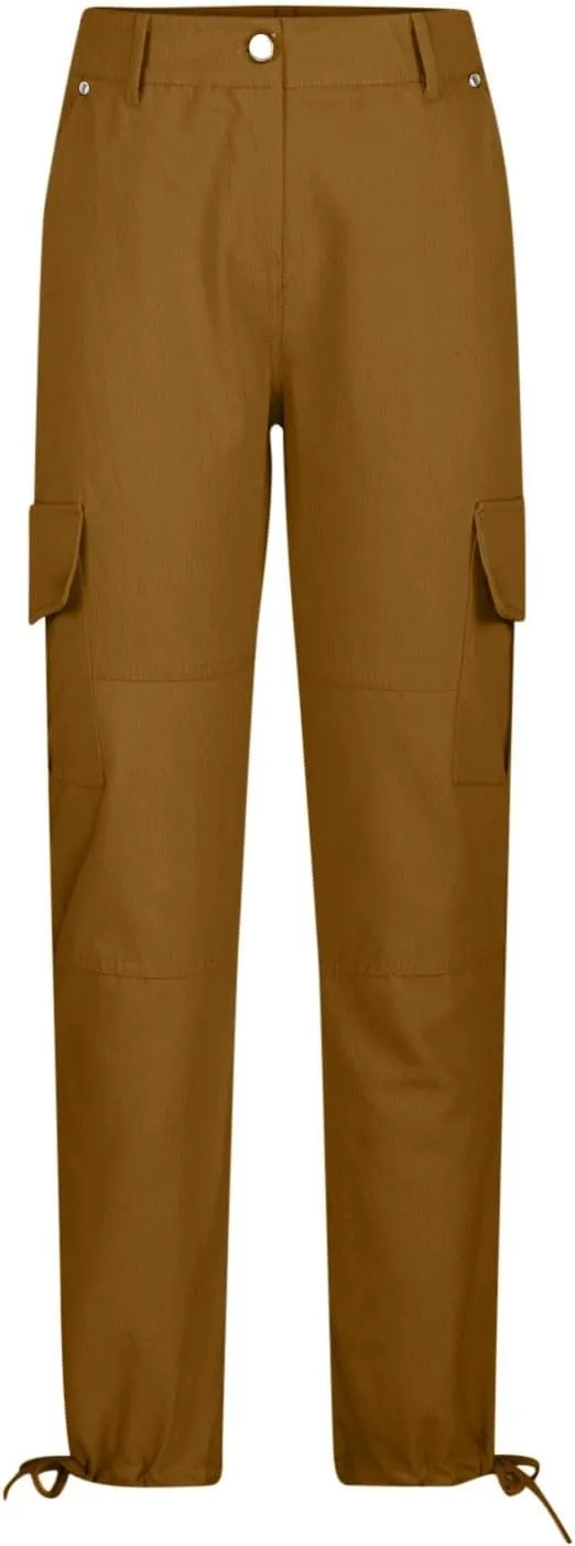 Uillui Tactical Cargo Pants for Women Low Waist Slim Fit Ankle Trousers Straight Leg Stretchy Tapered Pant Ripstop Work Pant