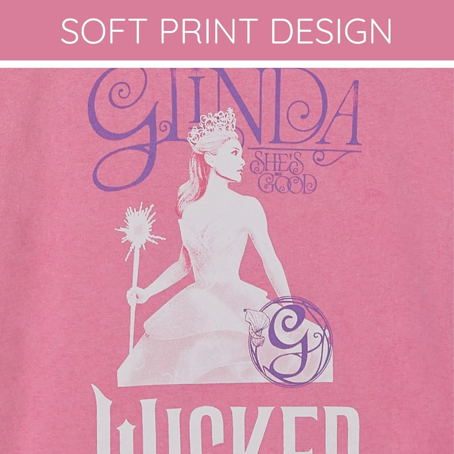wicked Universal Studios Girls Boxy Drop Shoulder T-Shirt Toddler to Big Kid Sizes (2T - 14-16)