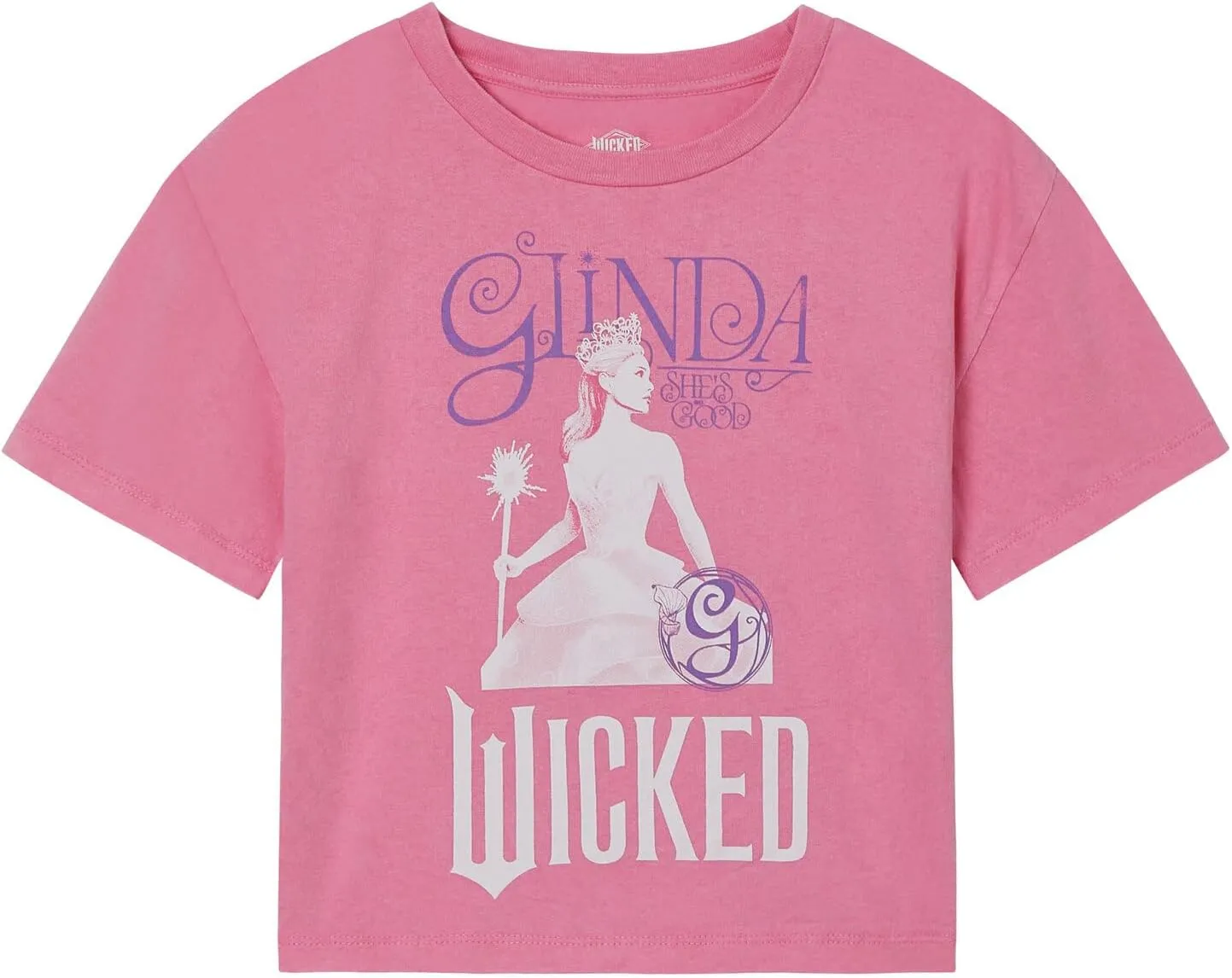 wicked Universal Studios Girls Boxy Drop Shoulder T-Shirt Toddler to Big Kid Sizes (2T - 14-16)