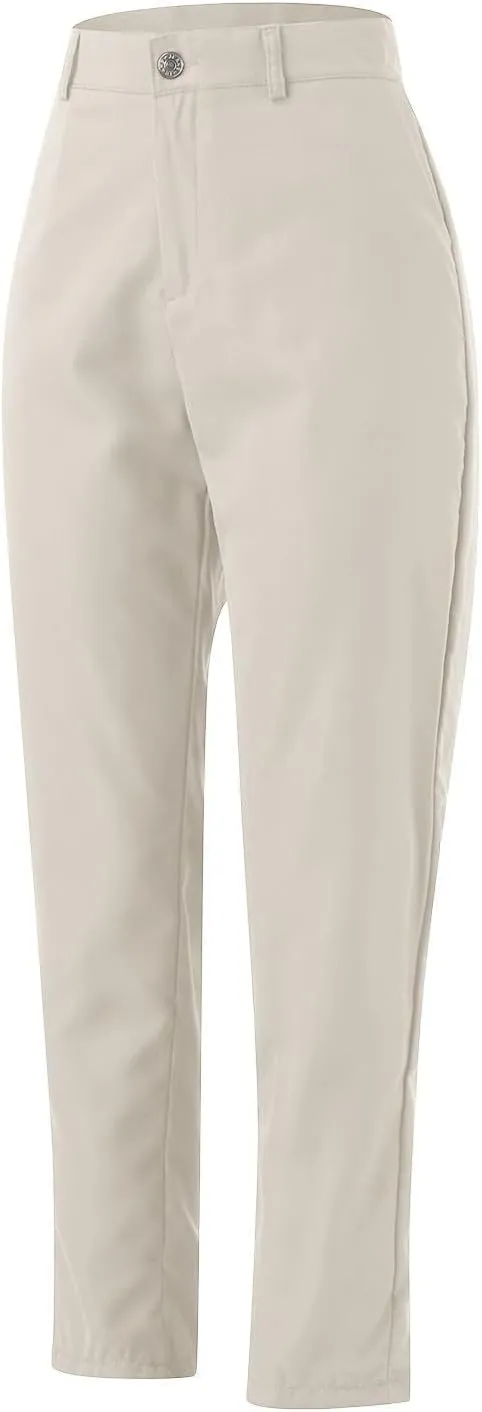 Women's High Waisted Business Pants Straight Leg Pleated Elegant Office Slacks Stretchy Dress Trousers with Pockets